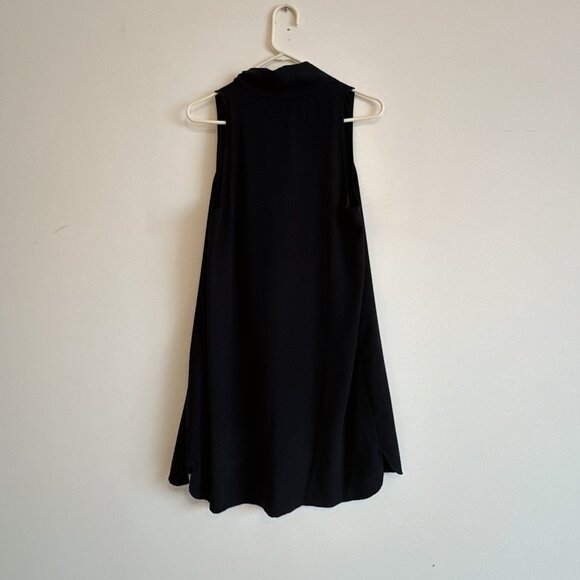Aritzia Wilfred V-Neck Black Sleeveless Dress - Picture 4 of 5